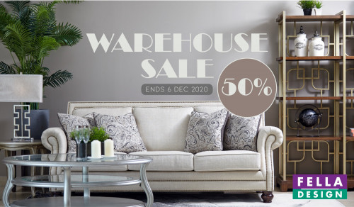 Fella Design Warehouse Sales Banner